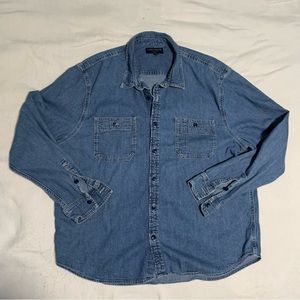 Lucky Brand Heavyweight Denim Button Down Shirt